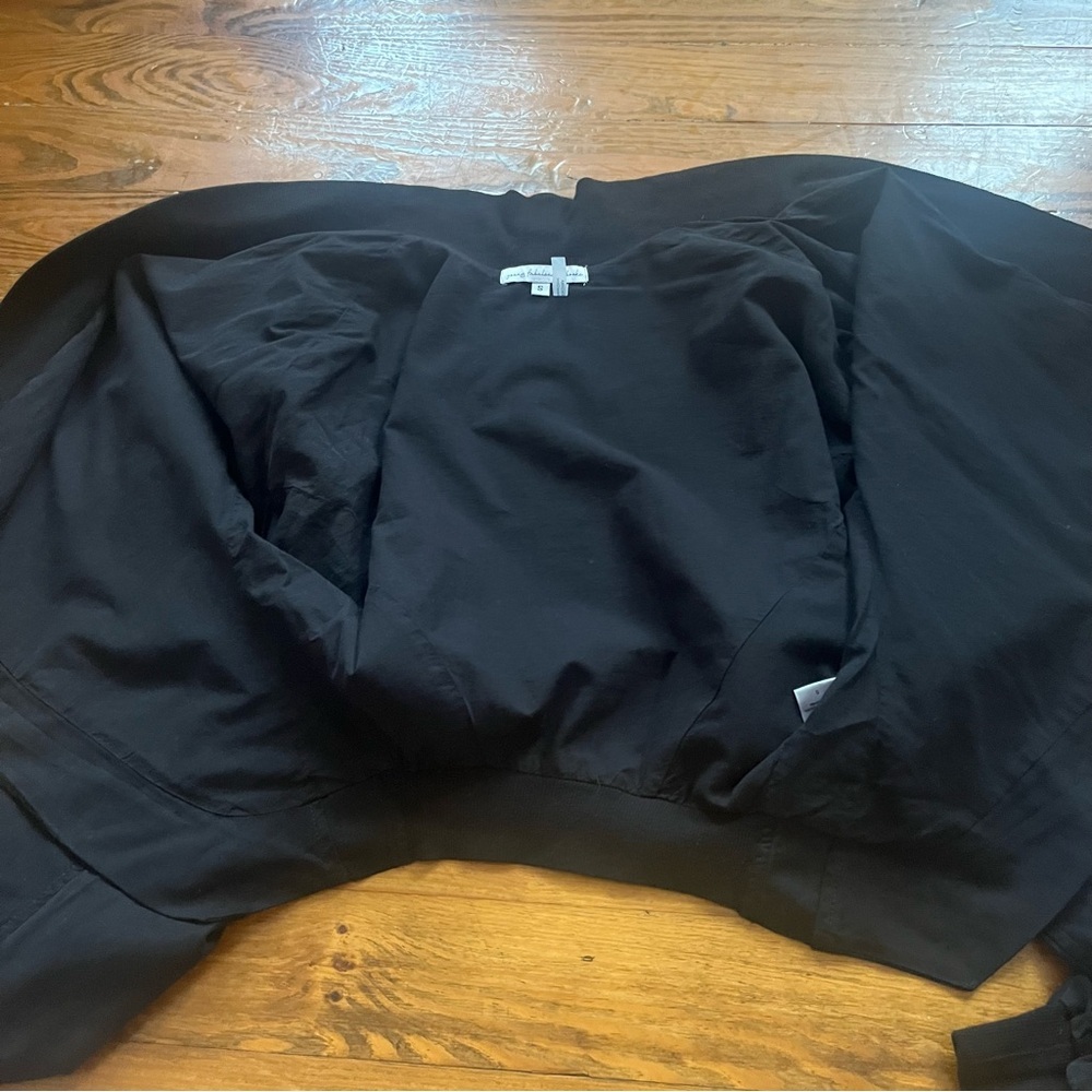 Young Fabulous & Broke Black Bomber Jacket with Gold Zippers - Picture 4 of 16